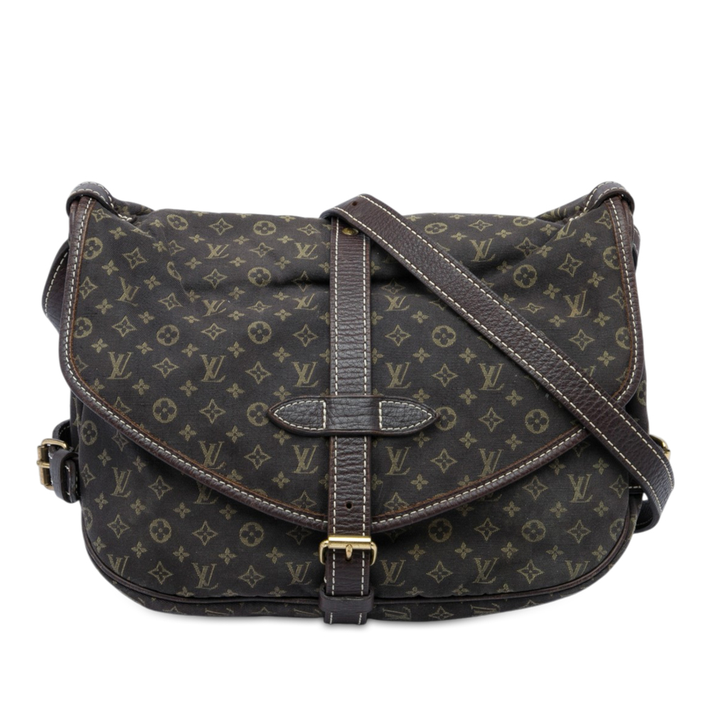 Pre-Loved Louis Vuitton Monogram Mini Lin Saumur 30